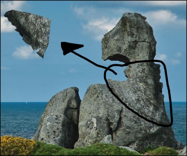 Creation of Dragon Cliff: Step 1